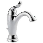 Delta Linden Single Handle Bathroom Faucet with Metal Drain Assembly in Chrome 594-MPU-DST